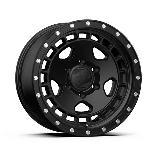 fifteen52 TURBOMAC HD 5x150 17x8.5 +0 ASPHALT BLACK (SATIN BLACK/STEEL HARDWARE)