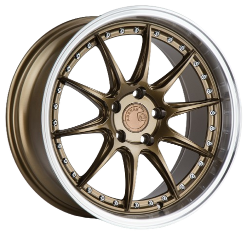 Aodhan DS07 5x114.3 19x9.5 +30 Bronze w/Machined Lip