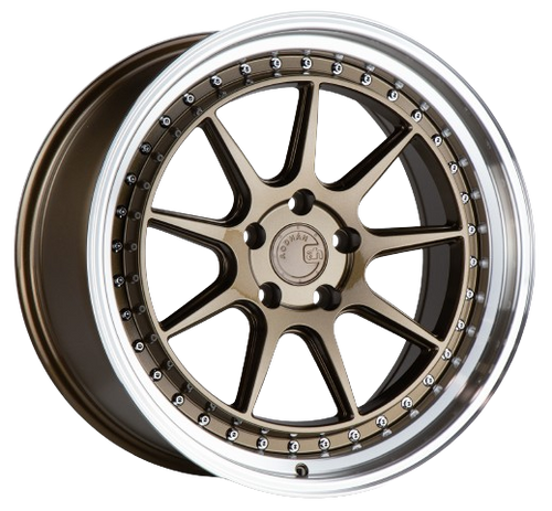 Aodhan DS-X 5x114.3 19x8.5 +35 Bronze w/Machined Lip