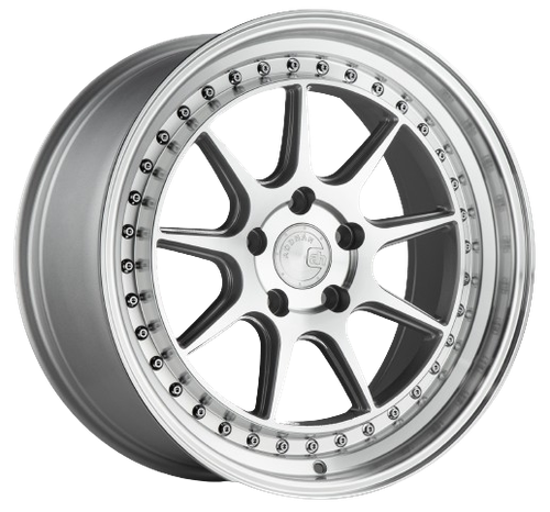 Aodhan DS-X 5x114.3 19x9.5 +15 Silver w/Machined Face