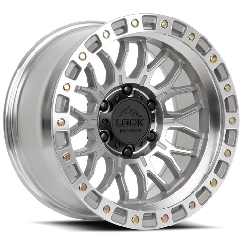 LOCK OFFROAD COMBAT 5x127 17x9-12 Machining With Clear Coat