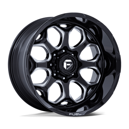 Fuel 1PC FC862 SCEPTER 5X127 22x12 -44 GLOSS BLACK MILLED