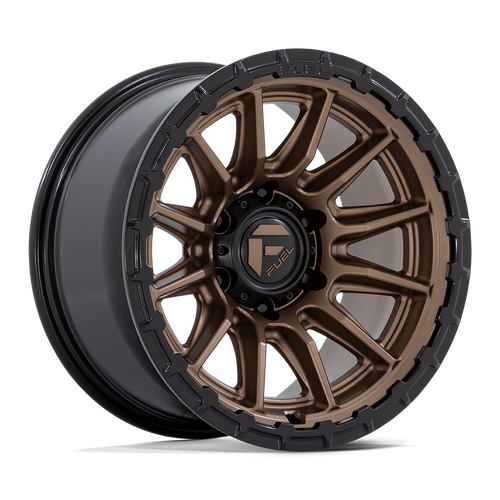 Fuel 1PC FC866 PISTON 6X139.7 17x9 -12 MATTE BRONZE W/ GLOSS BLACK LIP