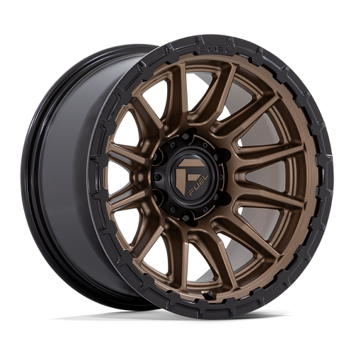 Fuel 1PC FC866 PISTON 6X135 22x9.5 +20 MATTE BRONZE W/ GLOSS BLACK LIP