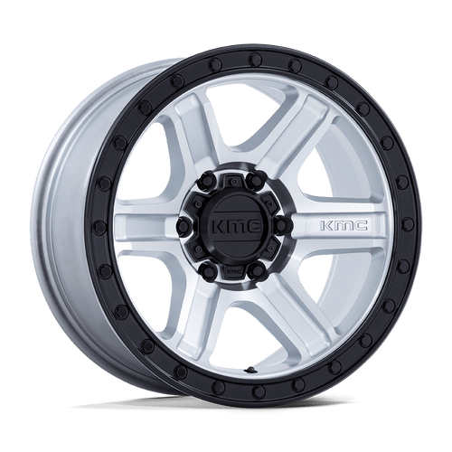 KMC KM551 OUTRUN 5X127 17x8.5 +18 MACHINED WITH GLOSS BLACK LIP