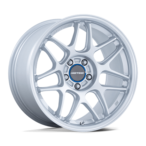 Motegi MR158 TSUBAKI 5X100 19x8.5 +30 HYPER SILVER W/ MACHINED LIP wheel for 1985 Plymouth Reliant