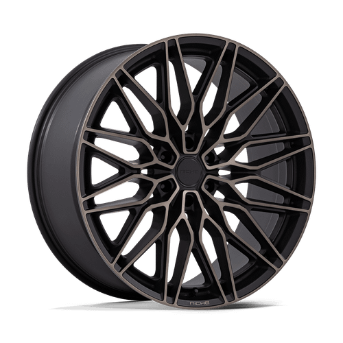 Niche 1PC NC278 CALABRIA 6 6X135 20x9.5 +30 MATTE BLACK MACHINED W/ DARK TINT