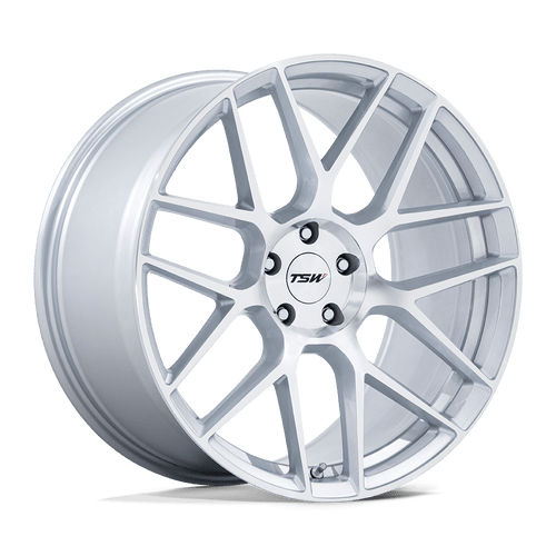 TSW TW002 LASARTHE 5X112 18x9 +45 GLOSS SILVER MACHINED