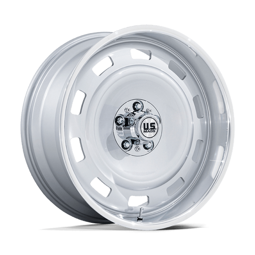 US Mag 1PC UC143 SCOTTSDALE 6X139.7 20x8.5 +01 SILVER WITH DIAMOND CUT LIP