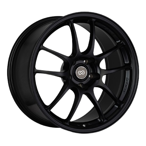 Enkei PF01 4x100 17x7+38 Matte Black - Threepieceus