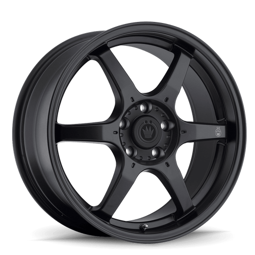 Konig Backbone 5x100 17x7.5+45 Matte Black Milling Logo on Spoke