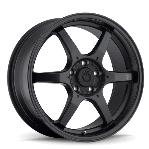 Konig Backbone 5x114.3 16x7+40 Matte Black Milling Logo on Spoke