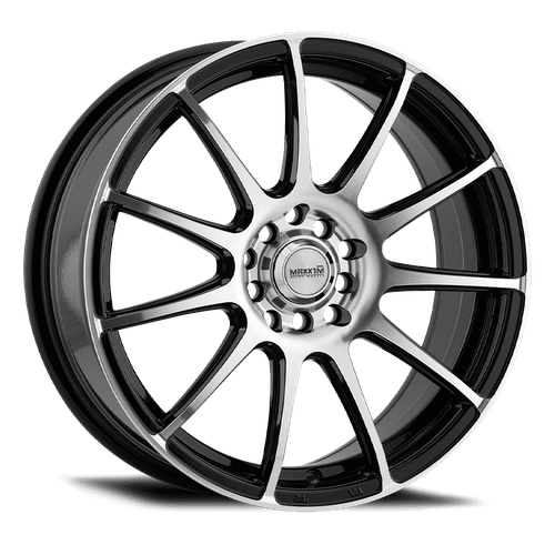 Konig Maxxim Champ 4X100/4X114.3 14x6+38 Machined Face / Gloss Black
