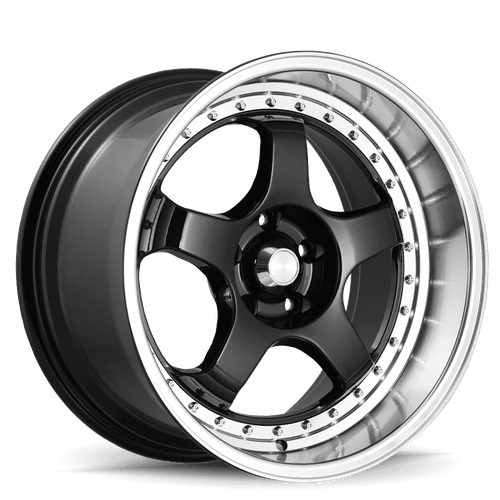 Konig SSM 5x100 18x8+42 Gloss Black w/ Machined Lip