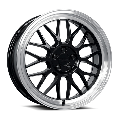 KATANA RACING KR06 5x100 18x8 +40 Glossy Black Machined Lip wheel for 2012 Subaru Legacy