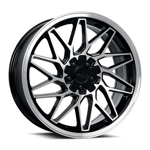 KATANA RACING KR09 5x108/5x114.3 18x8 +40 Glossy Black Machined Face