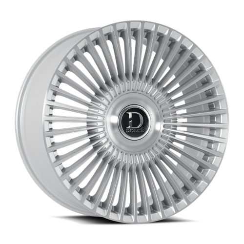 DOLCE LUXURY TRENTO 5x127/5x130 22x10.5 +42 Glossy Silver Brush Face