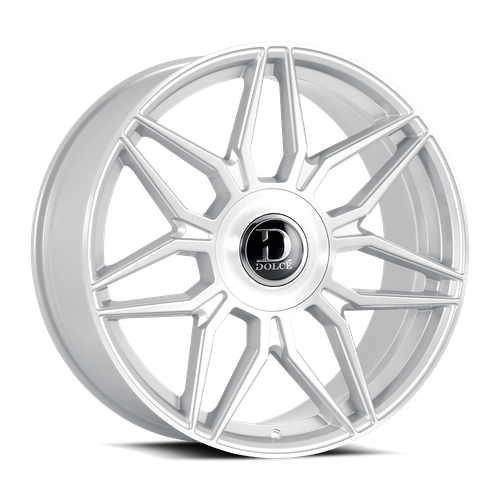 DOLCE LUXURY VERONA 6x135/6x139.7 22x9.5 +35 Glossy Silver Brush Face