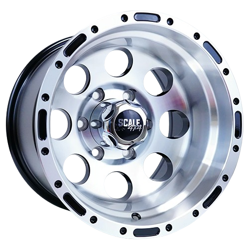 Scale 4X4 S52 6x139.7 16x10 -27 Glossy Black w/Machined Face