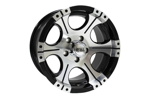 Scale 4X4 Ace 5x114.3 15x8.0 +0 Black w/Machined Face