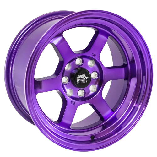 MST Wheels Time Attack 4x100/4x114.3 15x8.0 +0 Cosmic Purple