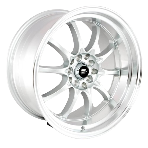 MST Wheels MT11 5x100/5x114.3 17x9.0 +20 Silver w/Machined Lip wheel for 1995 Dodge Caravan