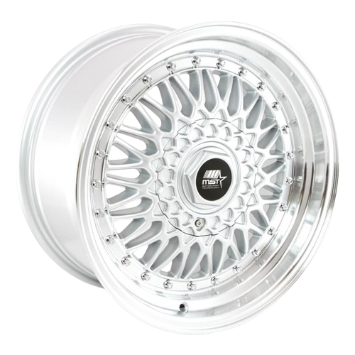 MST Wheels MT13 5x100/5x114.3 16x8.0 +20 Silver w/Machined Lip