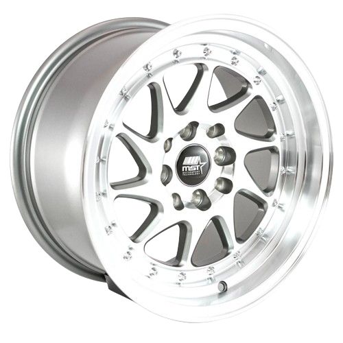 MST Wheels MT28 4x100/4x114.3 15x8.0 +20 Gunmetal w/Machined Face