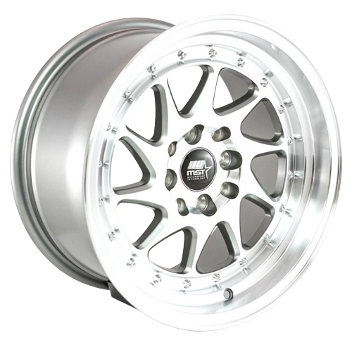 MST Wheels MT28 4x100/4x114.3 15x8.0 +20 Gunmetal w/Machined Lip
