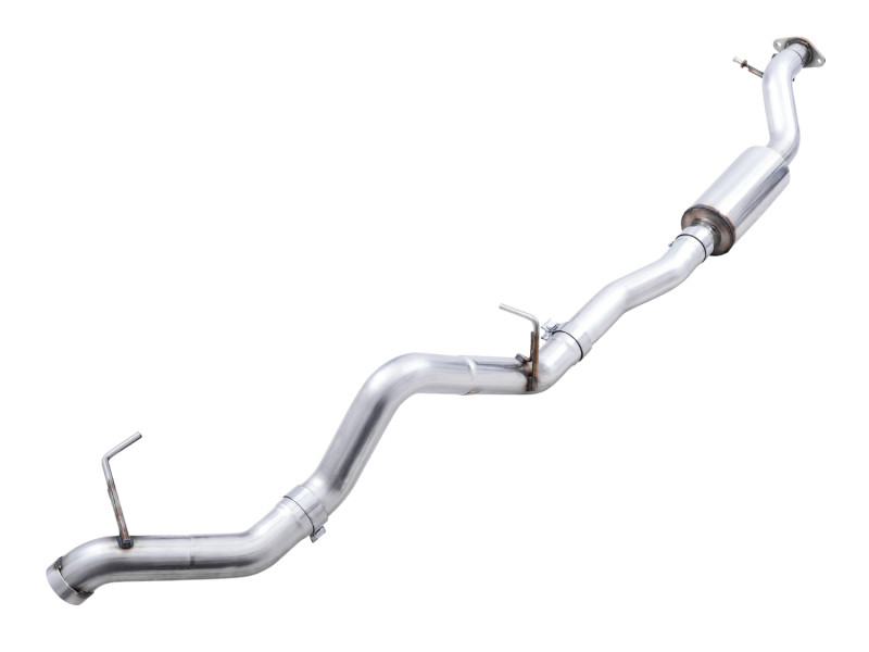 AWE Tuning 0FG cat-back exhaust with bash guard for Ford Bronco, no tip configuration