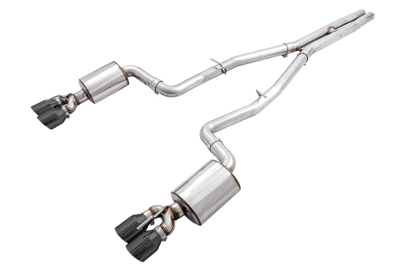 AWE Tuning Challenger Touring Edition cat-back quad black tips