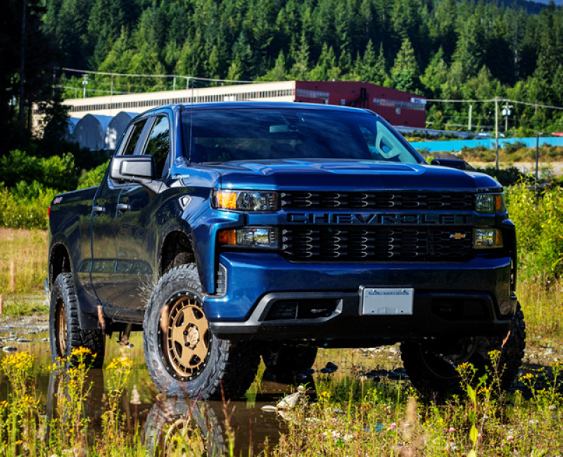 Belltech Silverado 1500 lift kit on-truck installed view