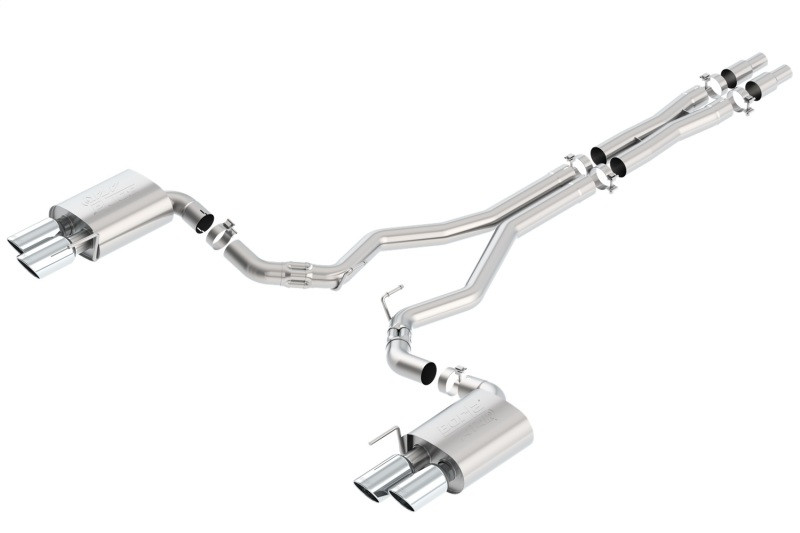 Borla ATAK cat-back exhaust polished tips for 2018 Ford Mustang GT 5.0L
