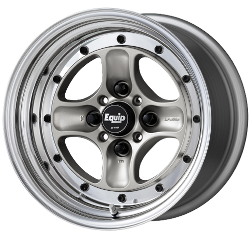 WORK Equip 15インチホイール Work Equip 40 4x100 15X8 +20 o disk Brut Silver - Threepieceus