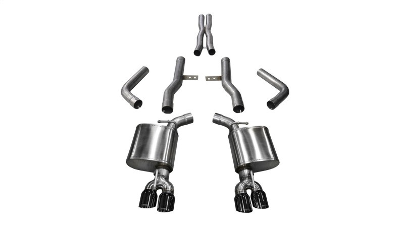 Corsa 21006BLK Challenger 5.7L Xtreme cat-back dual rear exit black tips