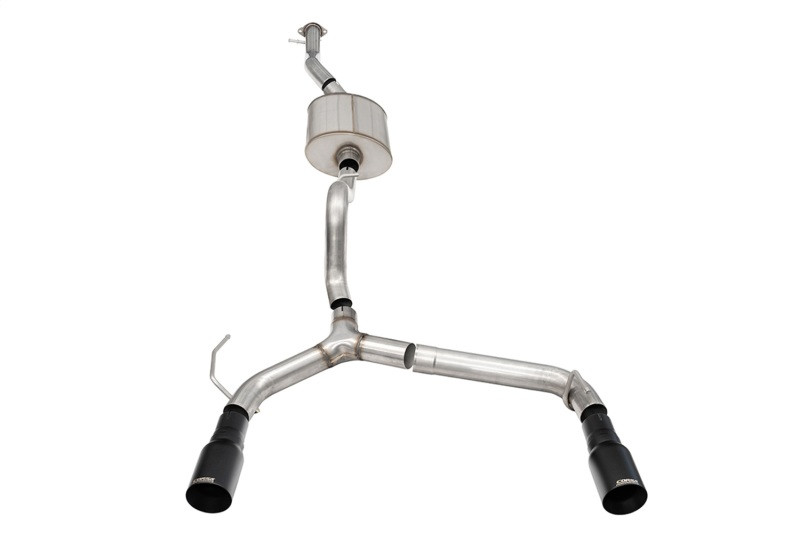 Corsa 2.7L 4-door Ford Bronco dual rear cat-back exhaust with 4-inch straight-cut black tips