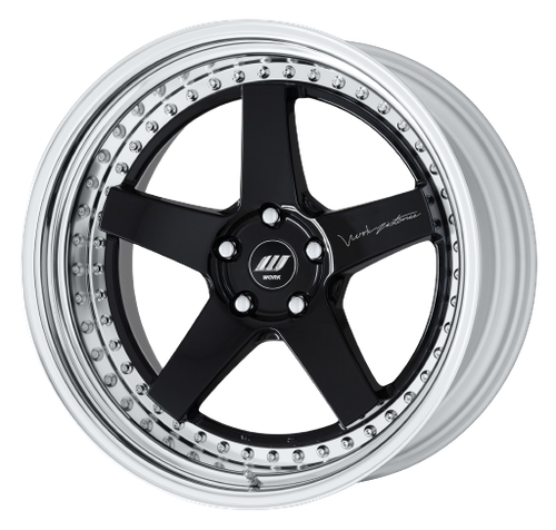 Work Zistance W5s 5x115 20x9.5+7 s disk Gloss Black