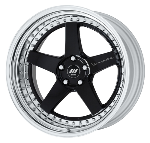 Work Zistance W5s 5x115 20x10.5+3 w disk Gloss Black