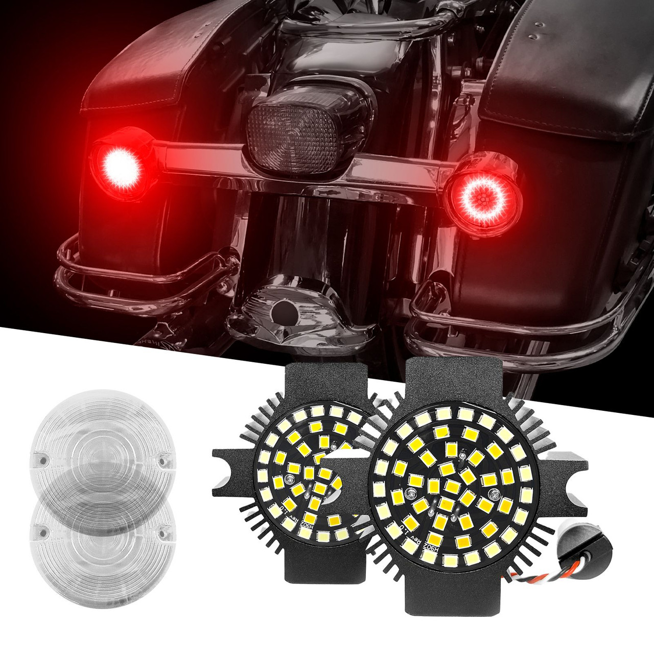 Motorcycle Front LED Turn Signal Kit from XKGLOW