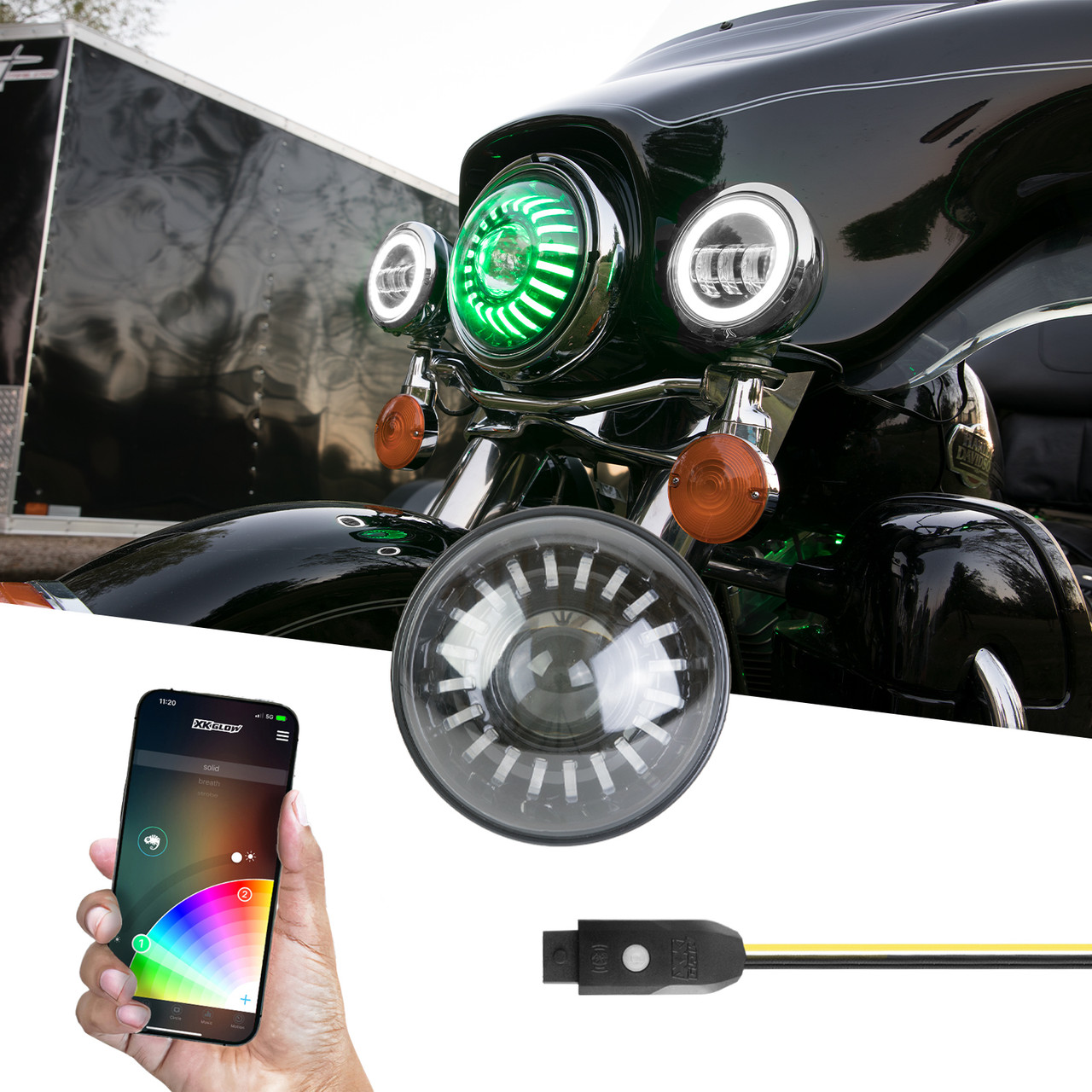 Harley-Davidson ジャンプスターターLEDライト付き