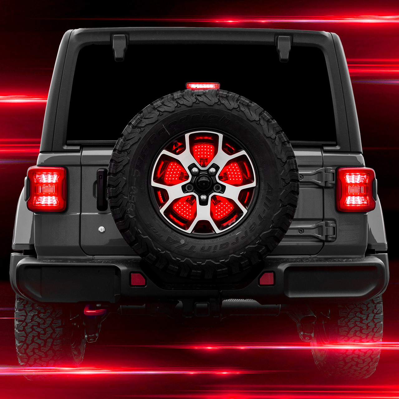 5th Backup Wheel Light from XKGLOW for Ford Bronco + Jeep Wrangler JL JK TJ