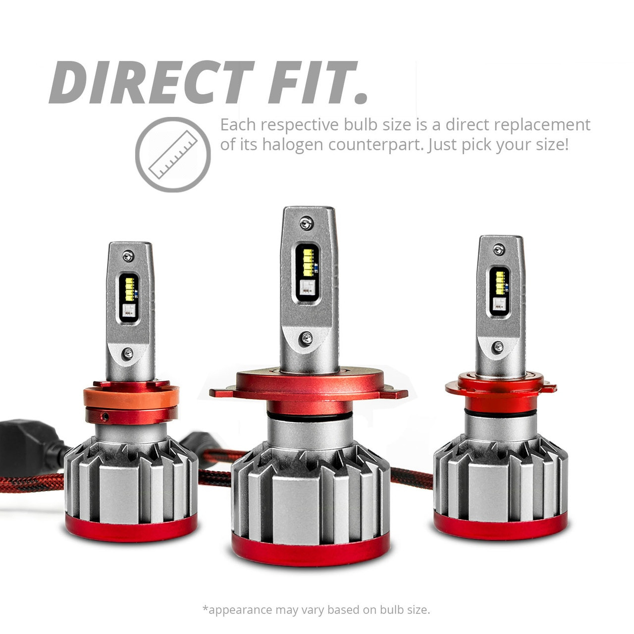 2-in-1 LED Headlight Kit + Multi-Color Devil/Demon Eye Headlights