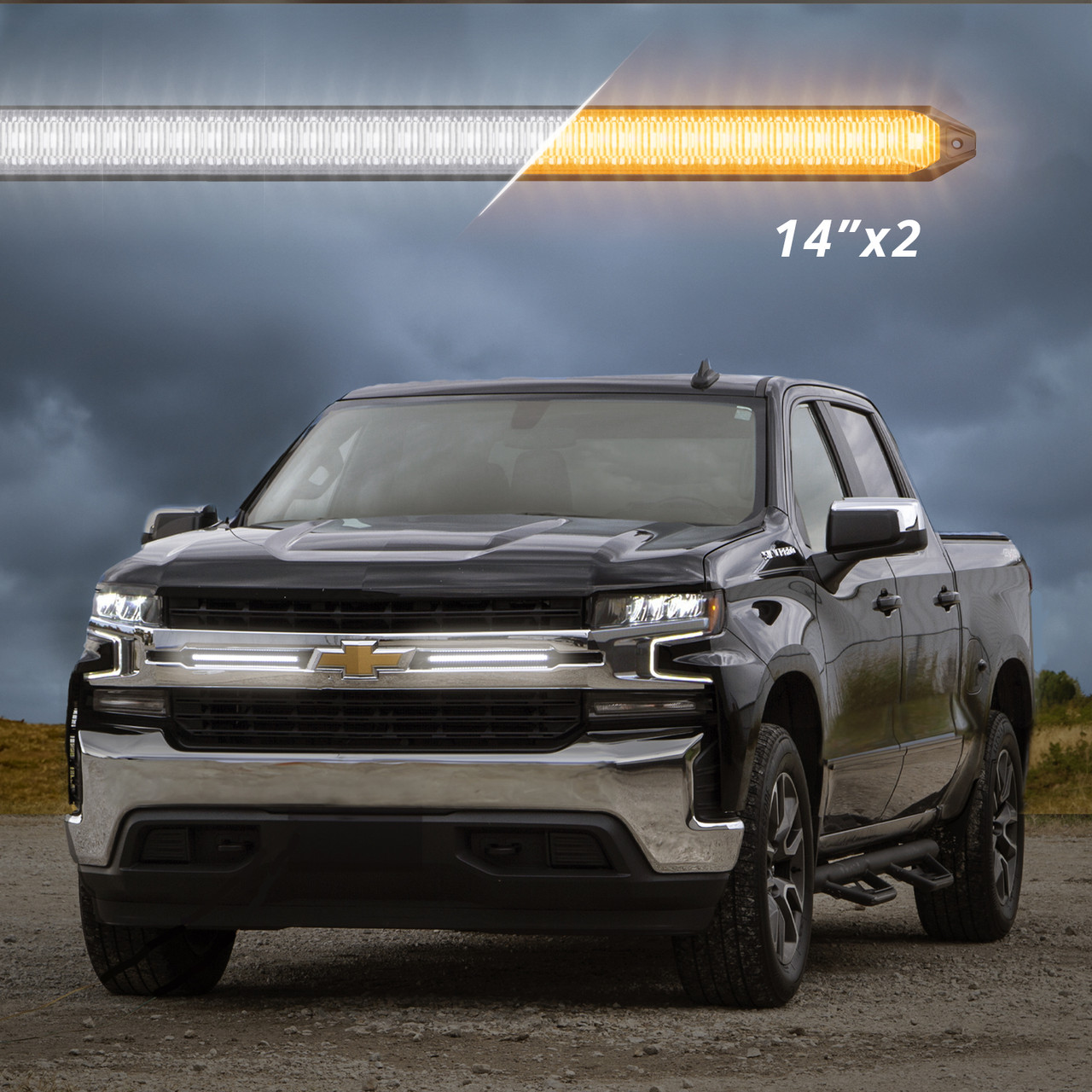Universal Sequential Switchback LED Grill Light Bar | XKGLOW