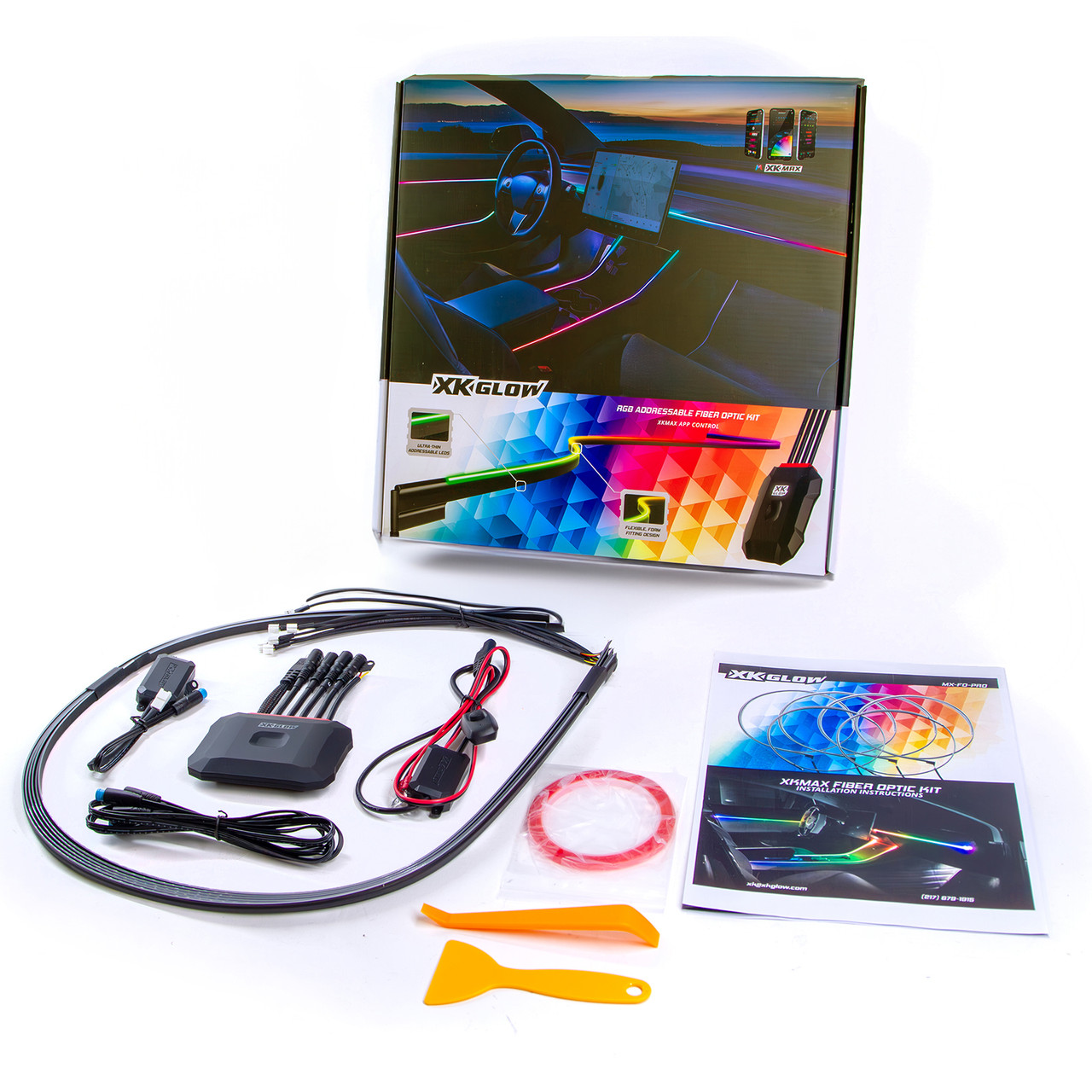 ×CARNOVSKY RGB Firebird SlimTT-2XO XKmax RGB Fiber Optic LED Light Kit w/ Color Chasing & App | XKGLOW