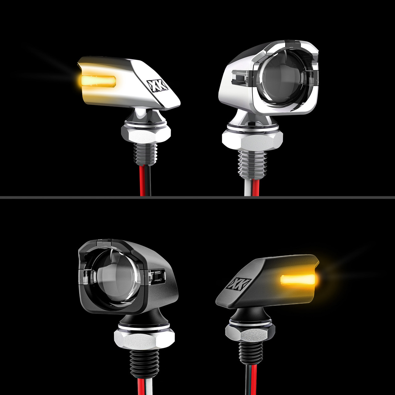 パーツ Requested by thy | Custom turn signals Front Mini Turnz LED Turn Signals for Motorcycles | XKGLOW
