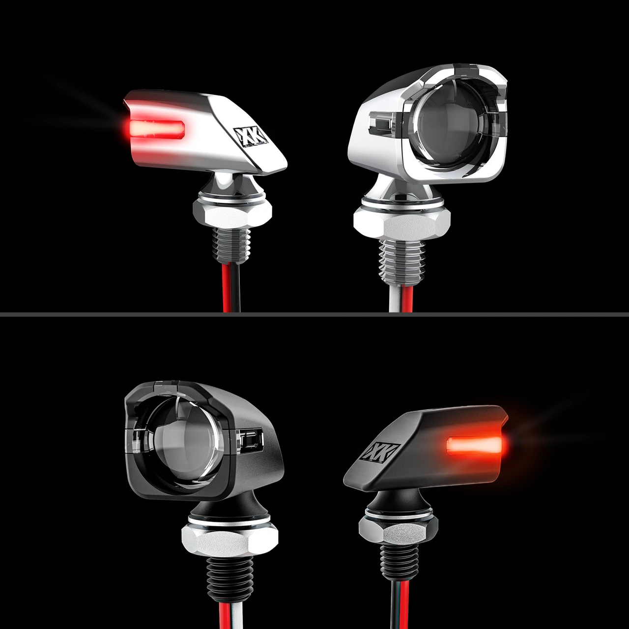 Mini Rear Turn Signals Front Mini Turnz LED Turn Signals for Motorcycles, UTVs & ATVs | XKGLOW