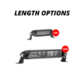 6"-10" Fog + Strobe  LED Razor Light Bar