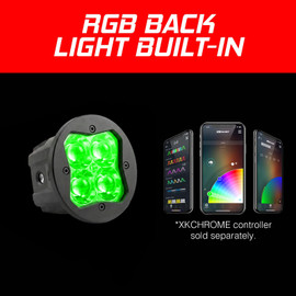 2pc Fog Light Mount C3 SAE Cube Light Kit | XKchrome Smartphone App