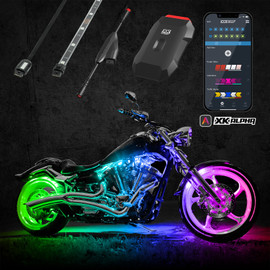 XKalpha RGB Motorcycle Underglow Light Kit | XKGLOW