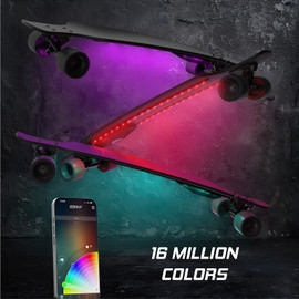 GlowRide - App Controlled Skateboard/Longboard Underglow Kit